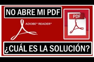 Solución: ¿Por qué no puedo abrir un PDF?
